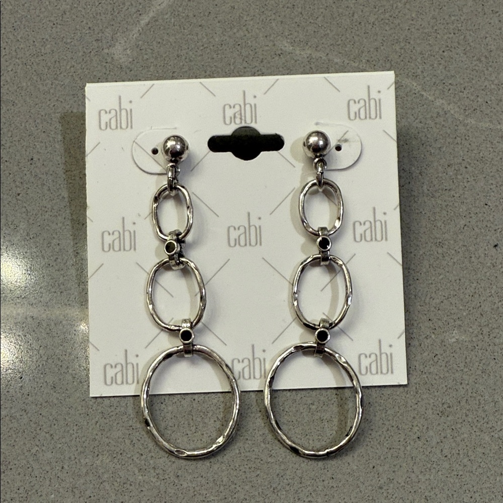 CAbi Silver Hoop Earrings